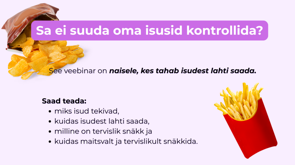 sa ei suuda oma isusid kontrollida